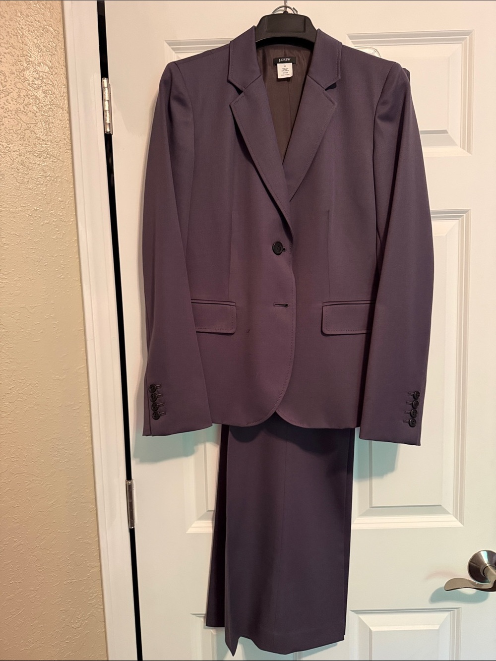 J. Crew Grey Wool Tailored Blazer and Matching Pants